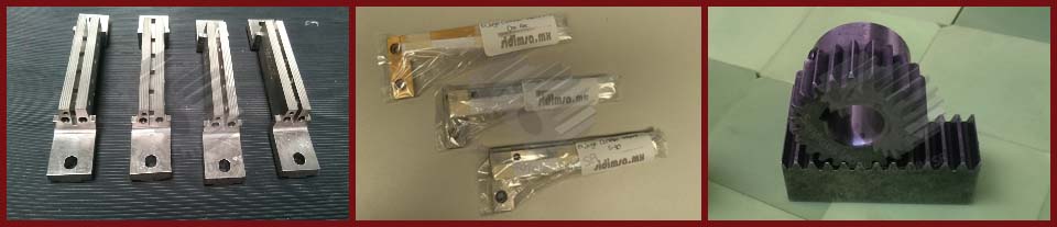 Proyectos Recientes 7: mordazas, cuchillas, engrane y cremallera